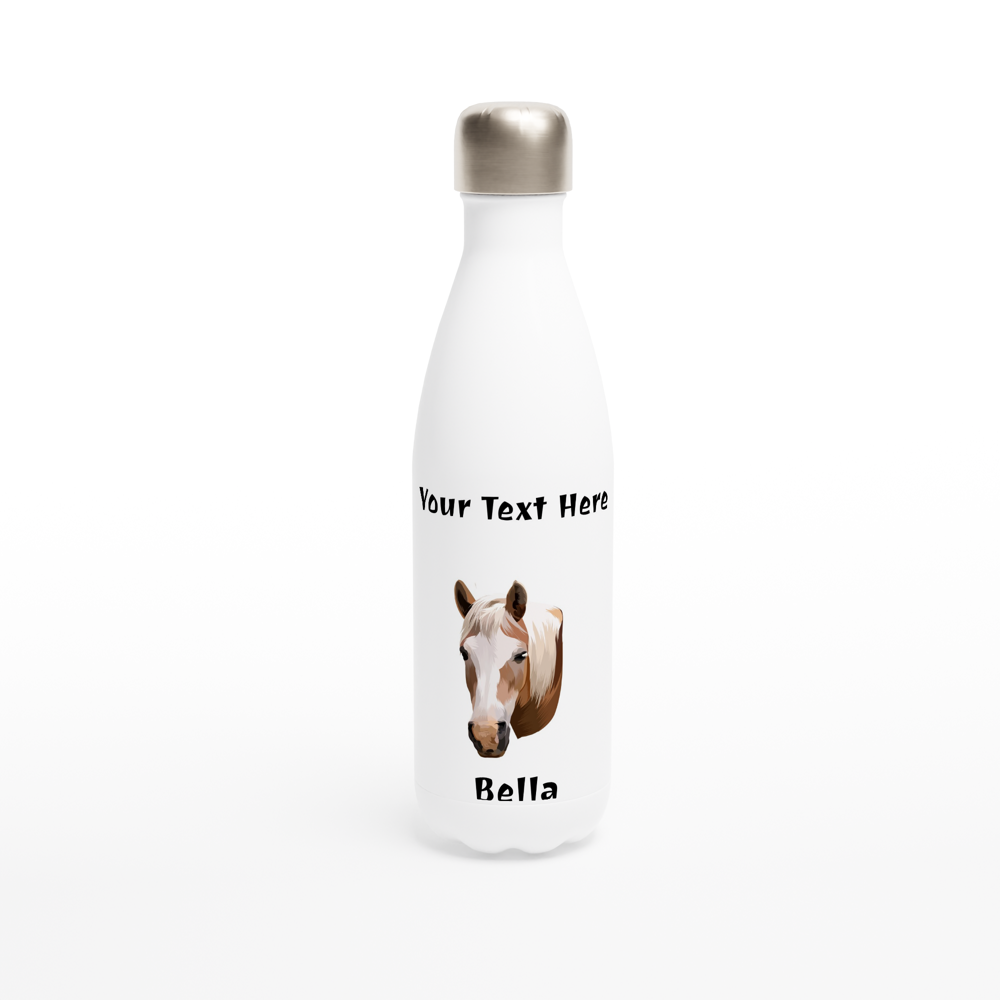 Hand Drawn Horse - 17oz Stainless Steel Water Bottle – TruPaint – Hand Drawn & Personalized