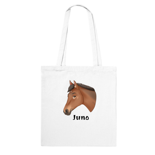Hand Drawn Horse - Tote Bag - Fairytale Cartoon - Hand Drawn & Personalized