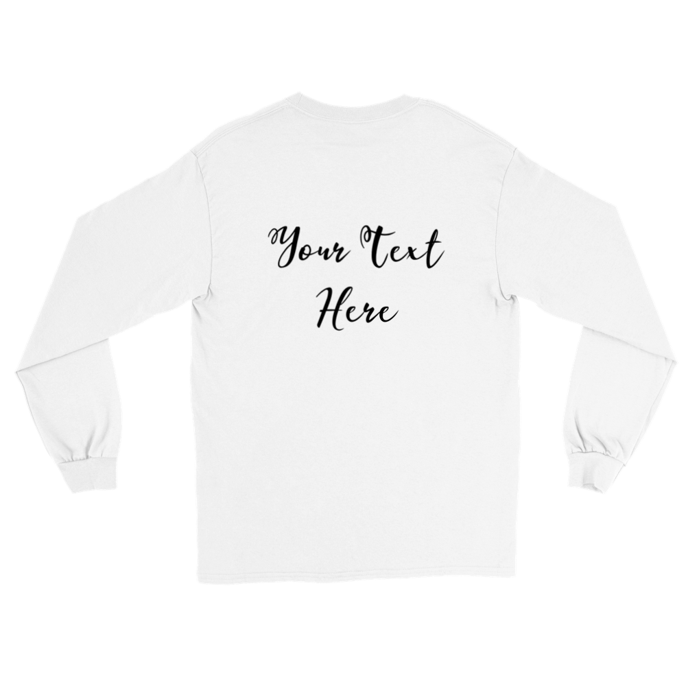 Hand Drawn Horse || Unisex Longsleeve T-shirt - Pencil Drawing - Personalized; Personalized with your horse