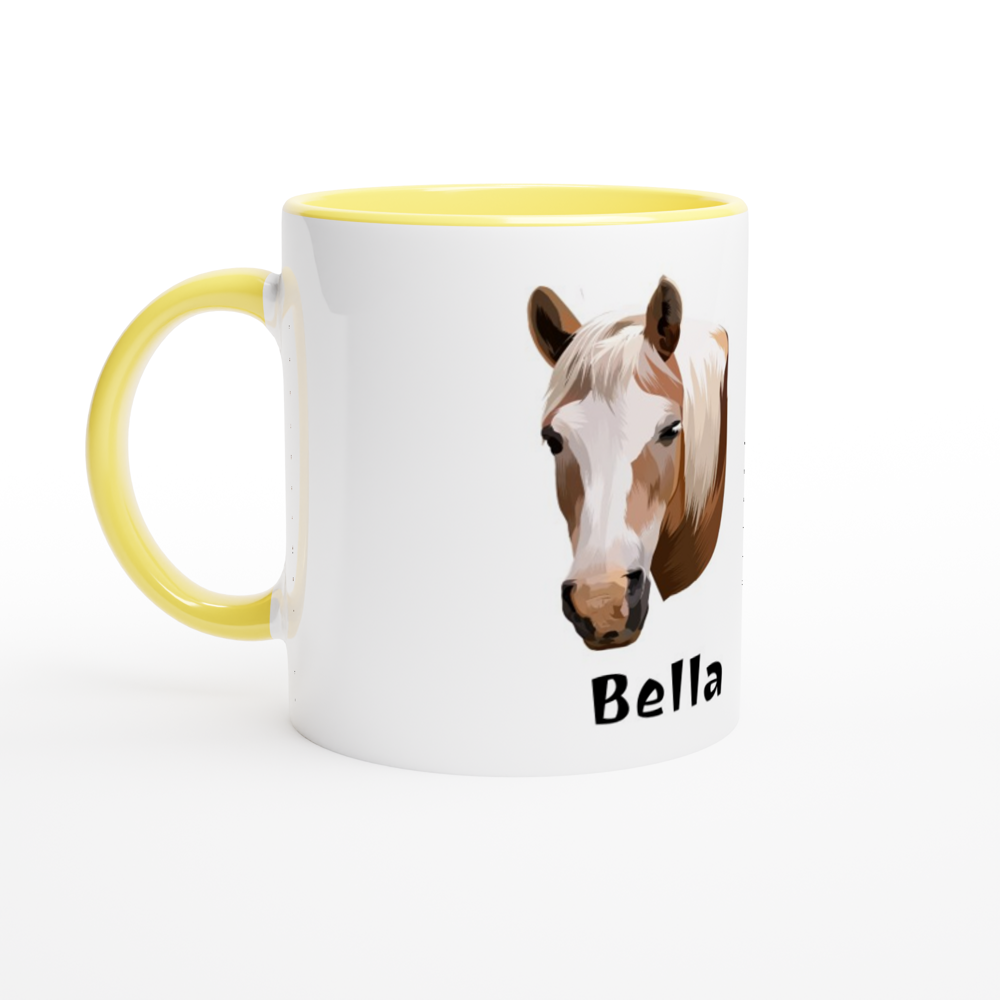 Hand Drawn Horse - 11oz Ceramic Mug with Color – TruPaint – Hand Drawn & Personalized